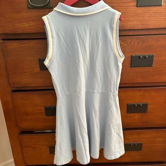 Girls Size 10/12 Zara Blue and White Pique Polo Activewear Tennis Dress - Picture 3 of 7